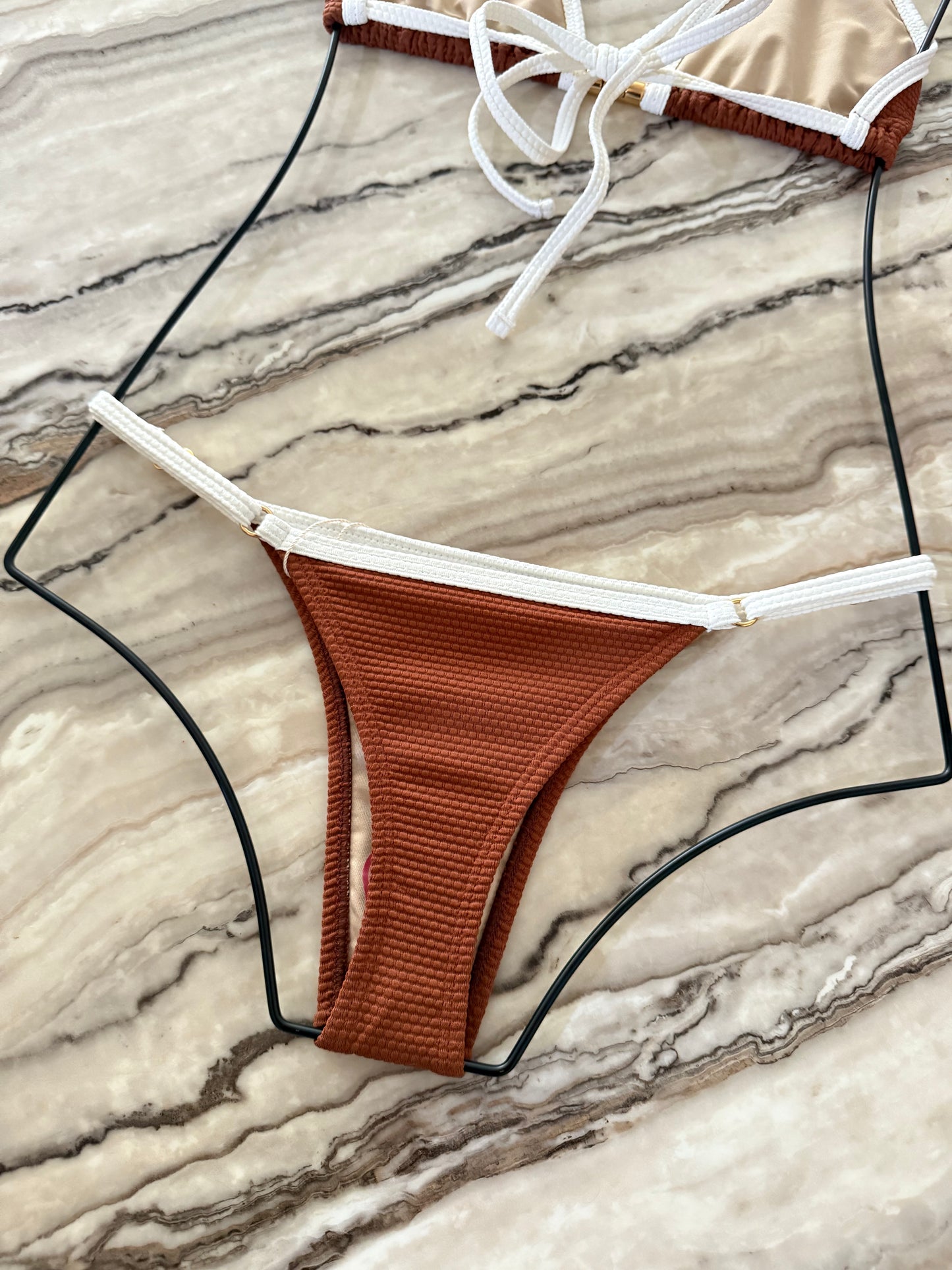 Brown Thong Bikini
