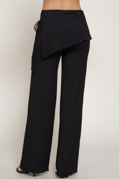 Black Overwrap Pant