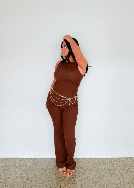 Brown Pant Set