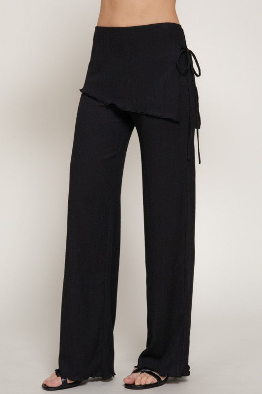 Black Overwrap Pant