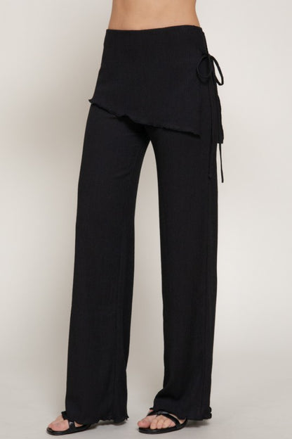 Black Overwrap Pant