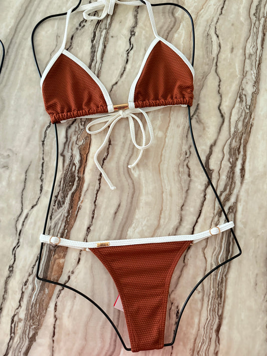Brown Thong Bikini