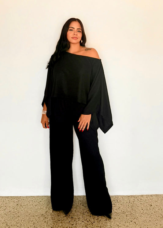 Black Kimono Set